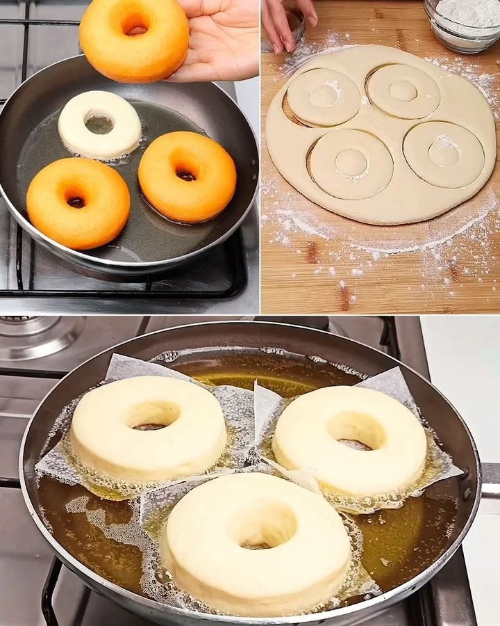 Receta de donas caseras fáciles y esponjosas recién horneadas