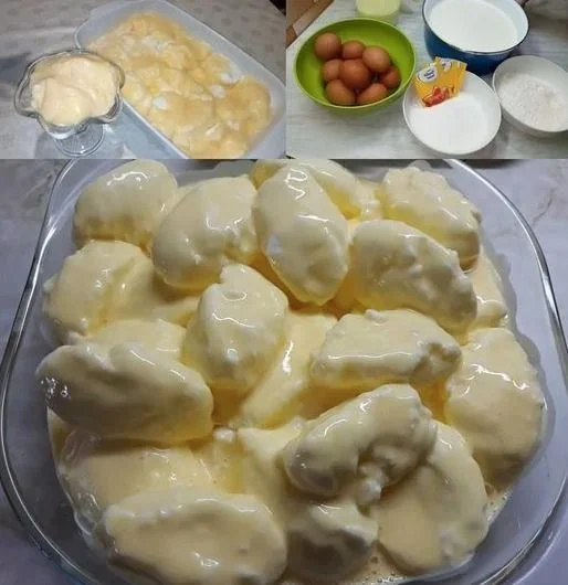 Dumplings de Nieve en Salsa de Vainilla, un delicioso postre