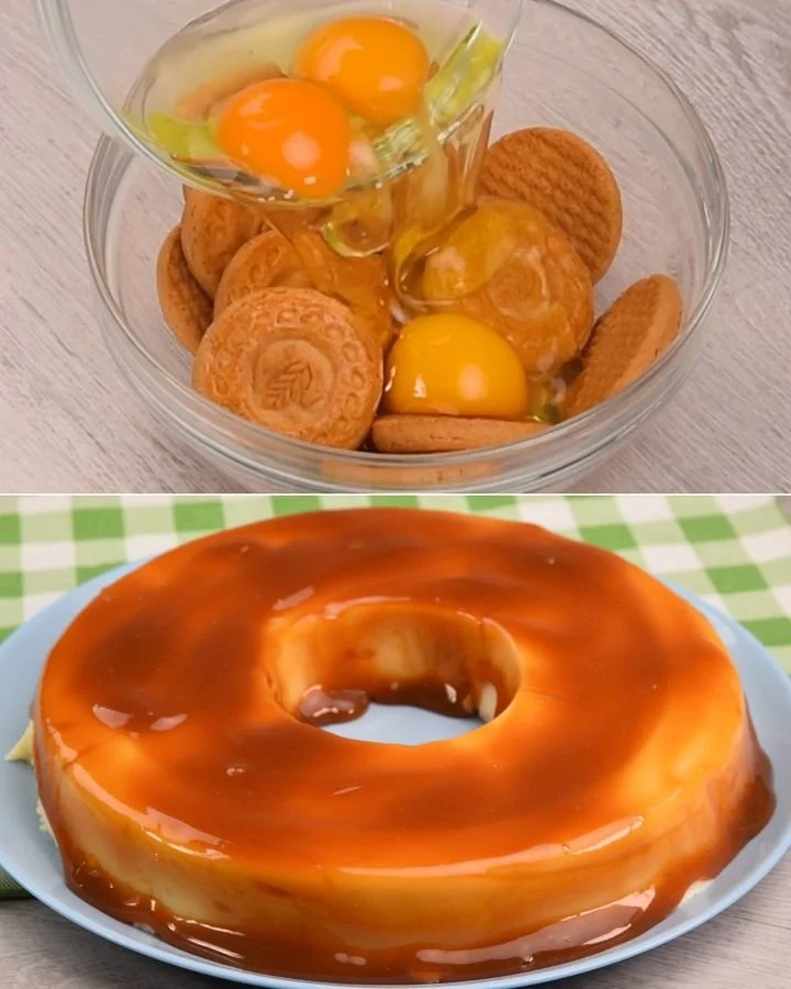 Delicioso Flan de Caramelo servido en un plato con caramelo brillante.