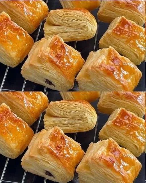 Masa de hojaldre lista para usar en recetas de repostería y cocina.