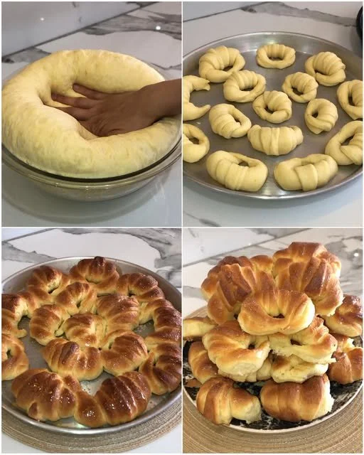 Exquisitas medialunas de manteca, doradas y esponjosas, perfectas para cualquier ocasión.