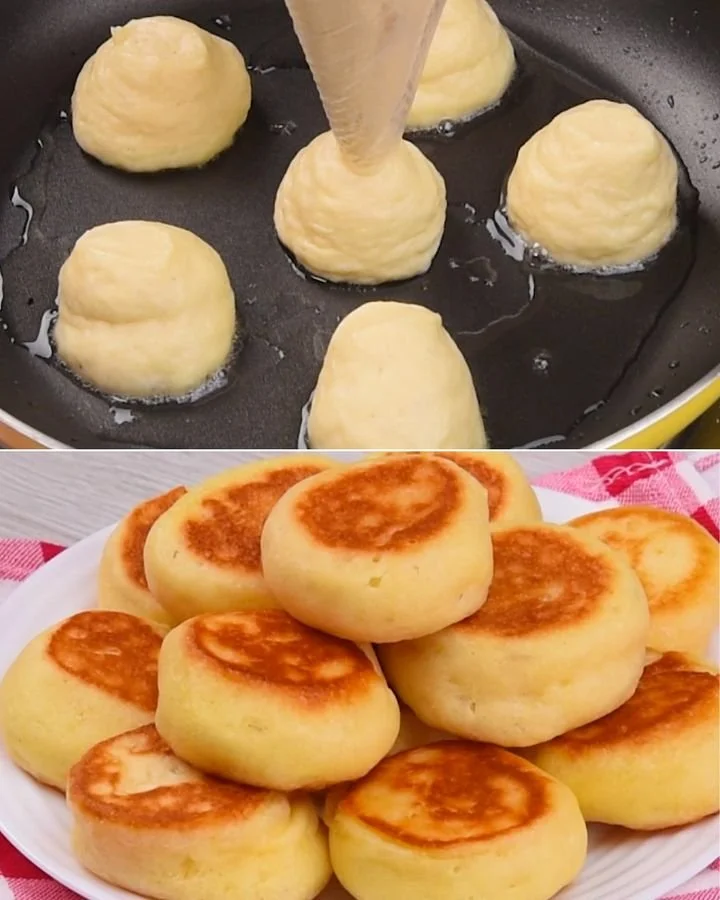 Deliciosos mini panqueques dorados perfectos para el desayuno.