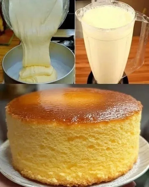 Delicioso Pastel de Licuadora preparado con ingredientes frescos