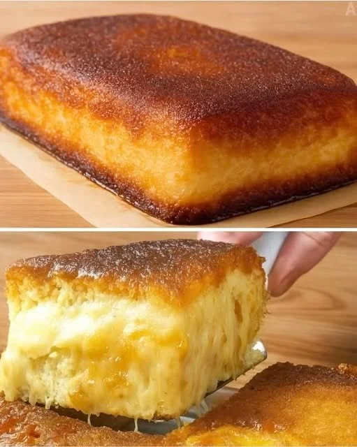Pastel de Yuca con Queso servido en un plato, decorado con hierbas frescas.