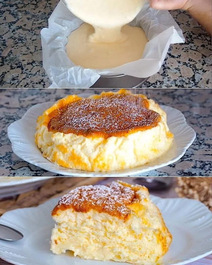 Tarta de queso de yogur con frutas frescas en un plato