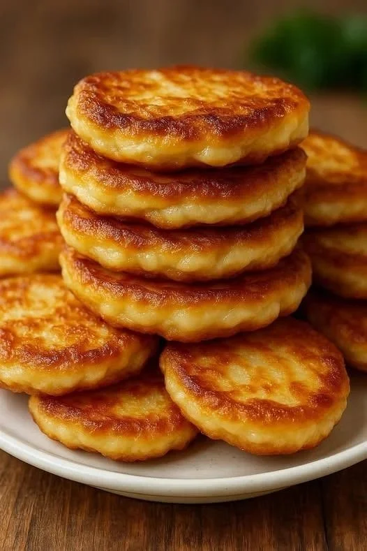 Plato de Tortitas de Avena doradas con frutas frescas y miel
